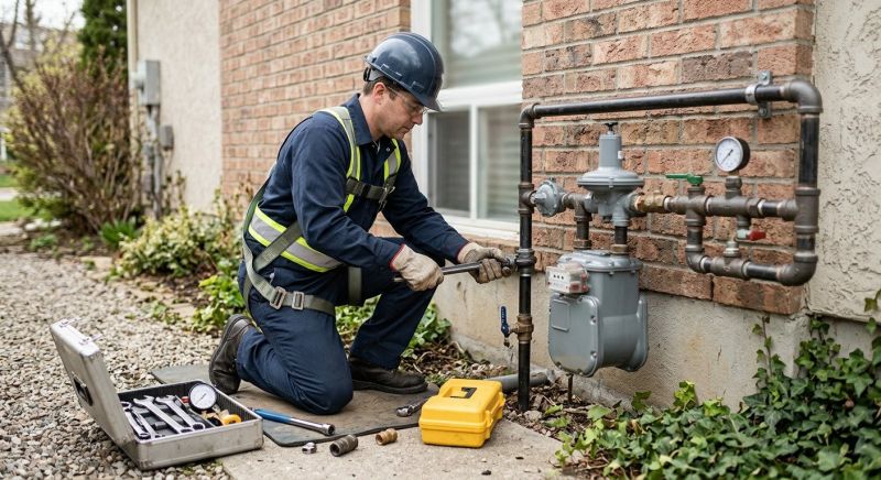 Natural Gas Line Installation in Fredericksburg, VA