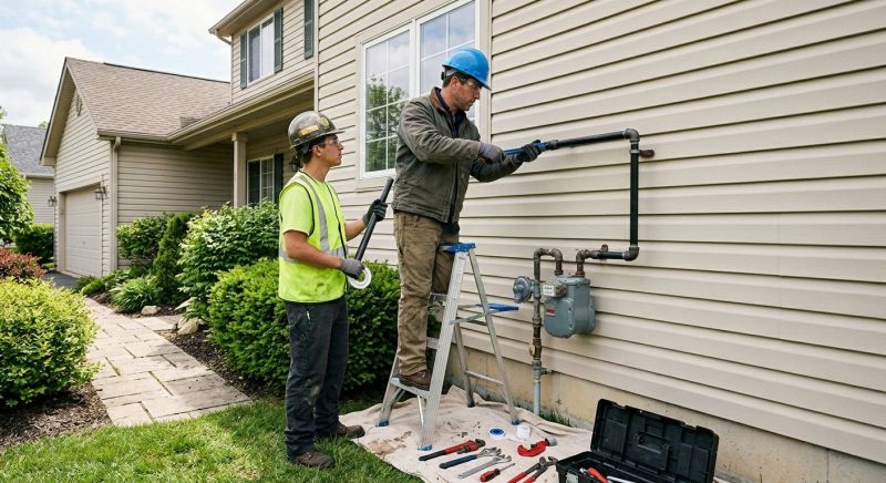 Natural Gas Line Installation in Fredericksburg, VA